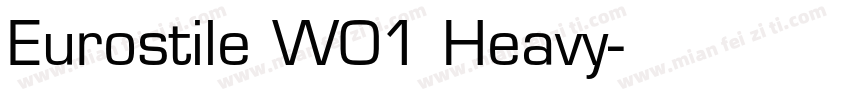 Eurostile W01 Heavy字体转换
